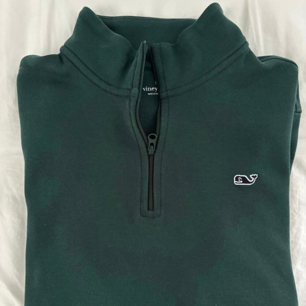 Vineyard Vines Green Boys Quarterzip Size XL / 18